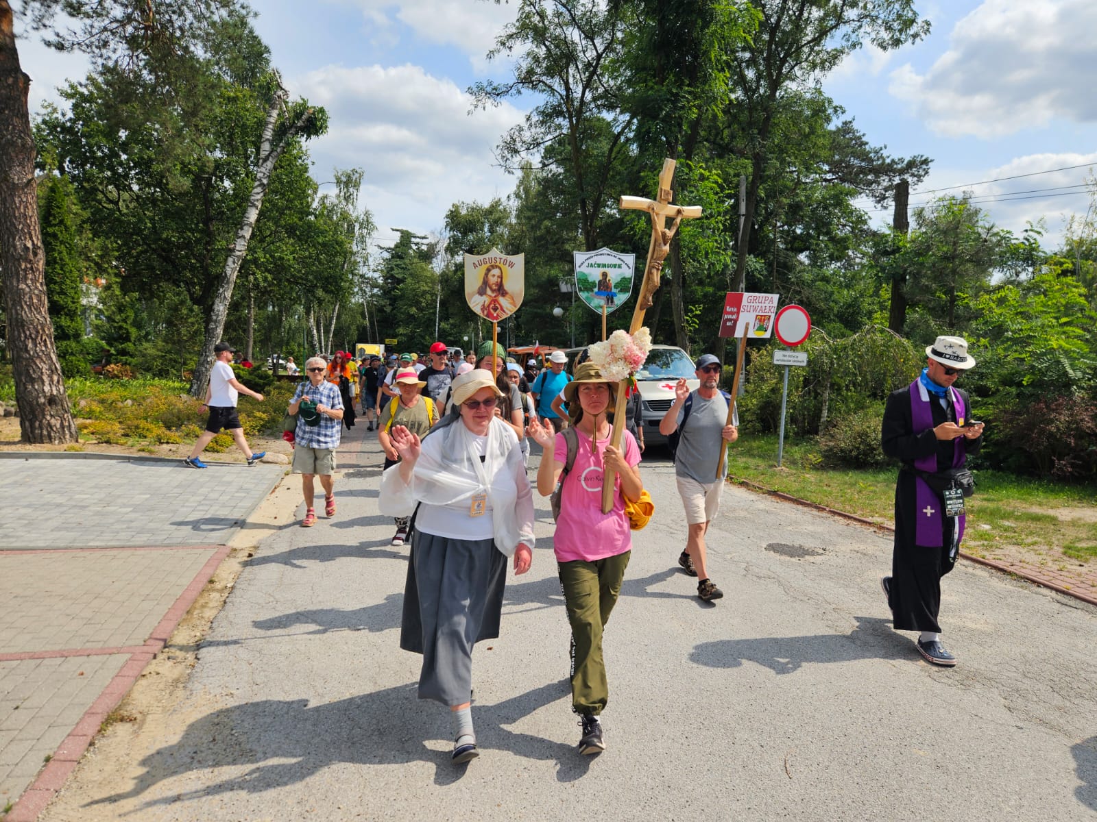 Read more about the article Pielgrzymka ełcka i mieszkańcy Mierzna, Mierzna Małego i Młynka